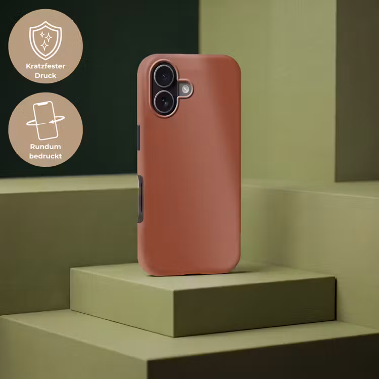 Burnt - Mahogany - Terracotta Toughcase MagSafe Apple iPhone 17 klein 1017 -USP_PrintM_DE