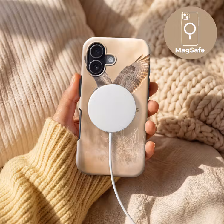 Buizerd - Roofvogel - Natuur - Bruin Toughcase MagSafe Apple iPhone 17 klein -USP_MagsafeV