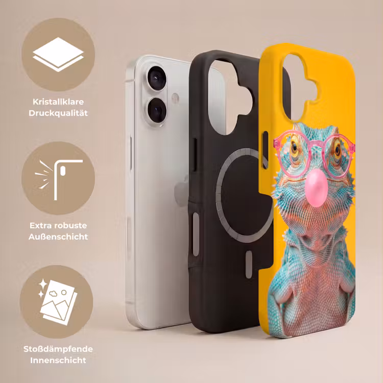 Kameleon - Kauwgom - Kleurrijk Toughcase MagSafe Apple iPhone 17 klein -USP_Lagen_DE
