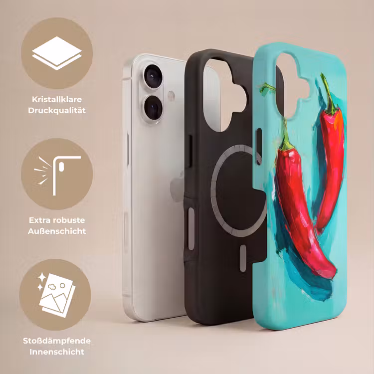 Chilipepers - Geverfd - Rood Toughcase MagSafe Apple iPhone 17 klein -USP_Lagen_DE