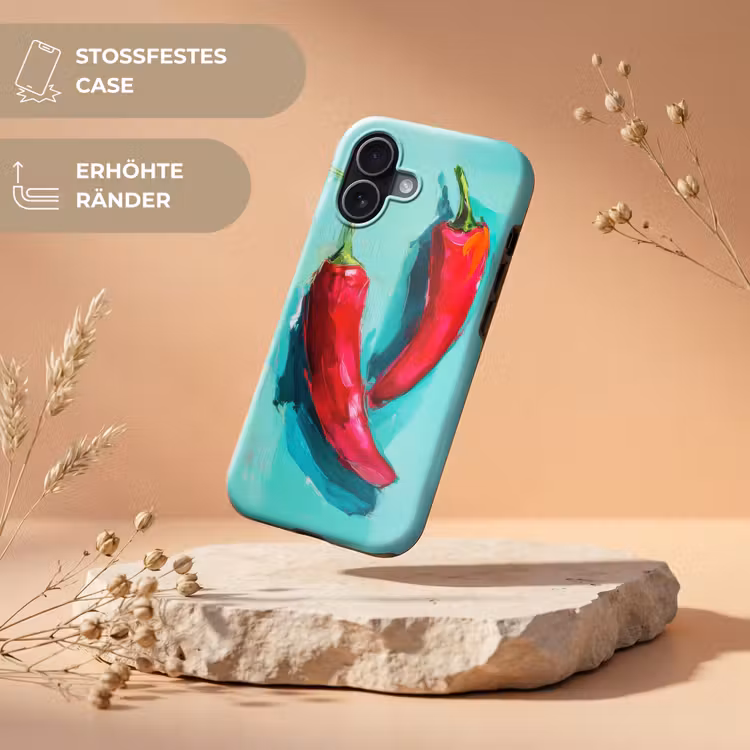 Chilipepers - Geverfd - Rood Toughcase MagSafe Apple iPhone 17 klein -USP_RandenV_DE