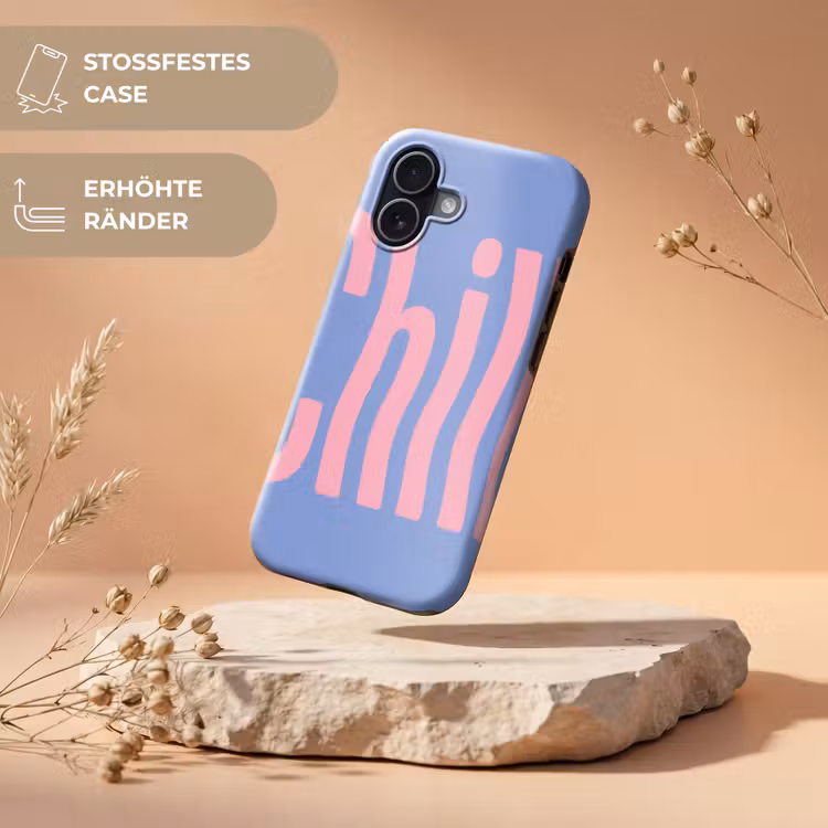 Chill - Roze - Blauw - Golvend Toughcase MagSafe Apple iPhone 17 klein -USP_RandenV_DE