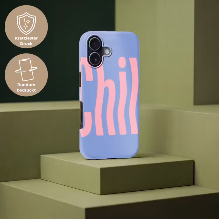 Chill - Roze - Blauw - Golvend Toughcase MagSafe Apple iPhone 17 klein -USP_PrintM_DE