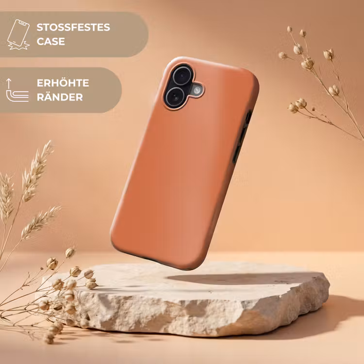 Classic - Terracotta - Oranje Toughcase MagSafe Apple iPhone 17 klein 1017 -USP_RandenV_DE