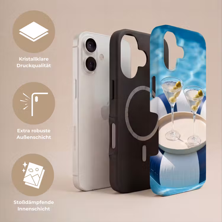 Cocktail - Zwembad - Zomer - Blauw Toughcase MagSafe Apple iPhone 17 klein -USP_Lagen_DE