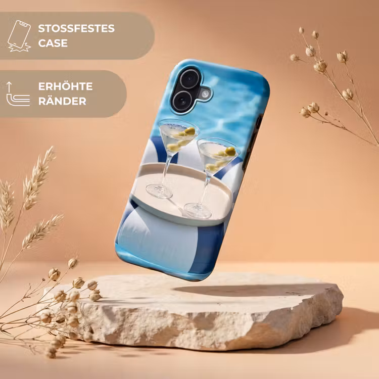 Cocktail - Zwembad - Zomer - Blauw Toughcase MagSafe Apple iPhone 17 klein -USP_RandenV_DE