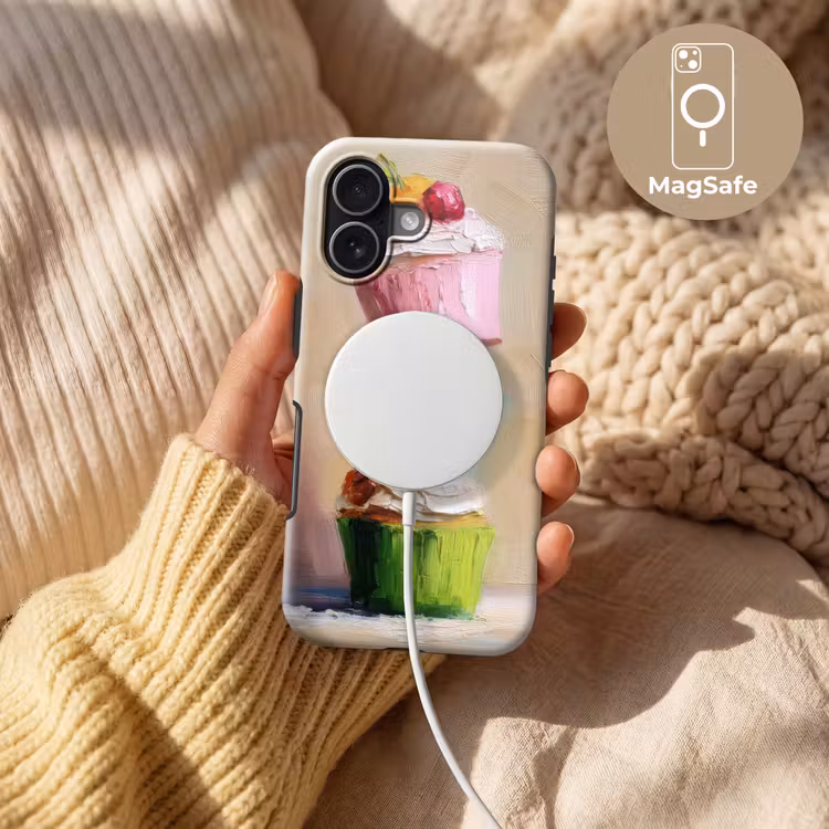 Cupcakes - Gestapeld - Kleurrijk - Fruit Toughcase MagSafe Apple iPhone 17 klein -USP_MagsafeV