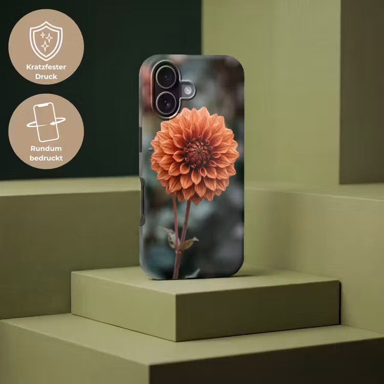 Dahlia - Bloem - Natuur - Sfeervol Toughcase MagSafe Apple iPhone 17 klein -USP_PrintM_DE