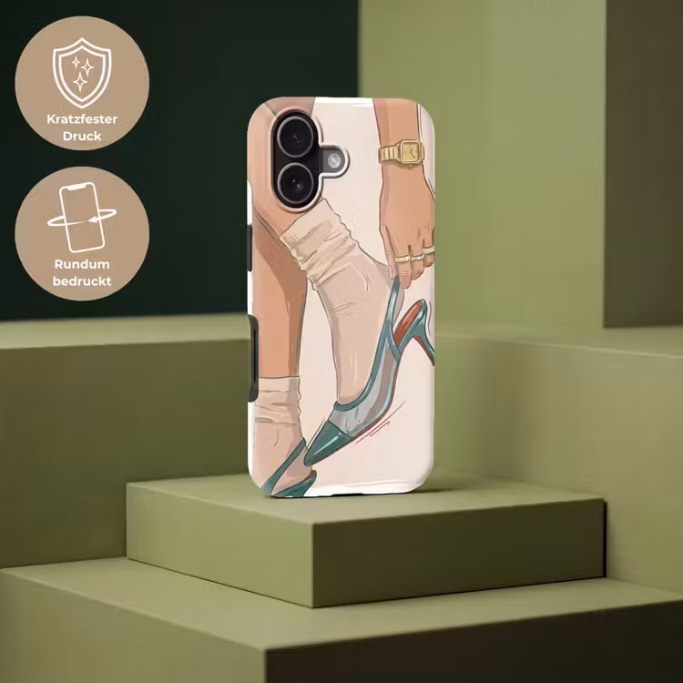 Vrouw - Schoen - Mode - Lifestyle - Groen Toughcase MagSafe Apple iPhone 17 klein -USP_PrintM_DE