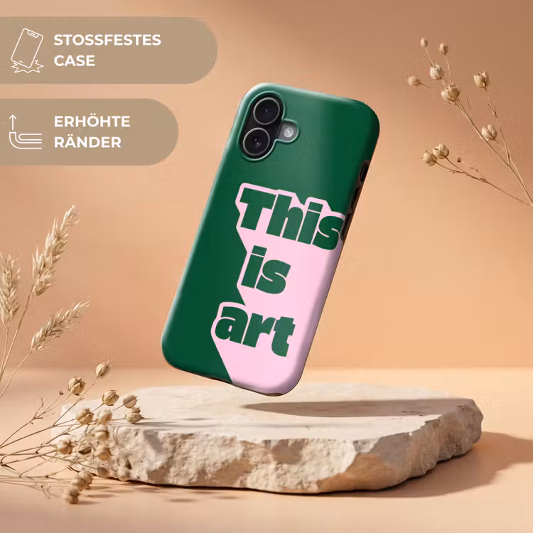 This is art - Schaduw - Roze Toughcase MagSafe Apple iPhone 17 klein -USP_RandenV_DE
