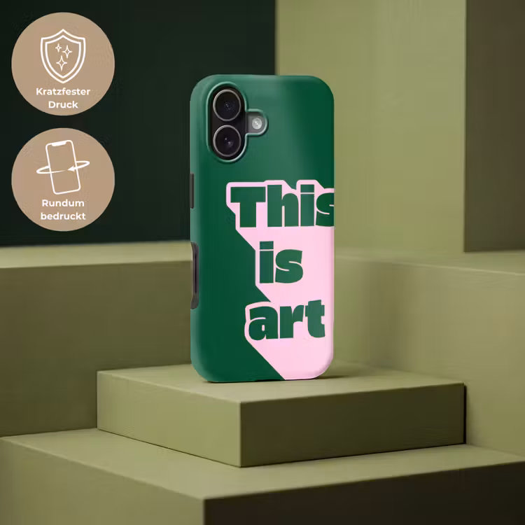 This is art - Schaduw - Roze Toughcase MagSafe Apple iPhone 17 klein -USP_PrintM_DE