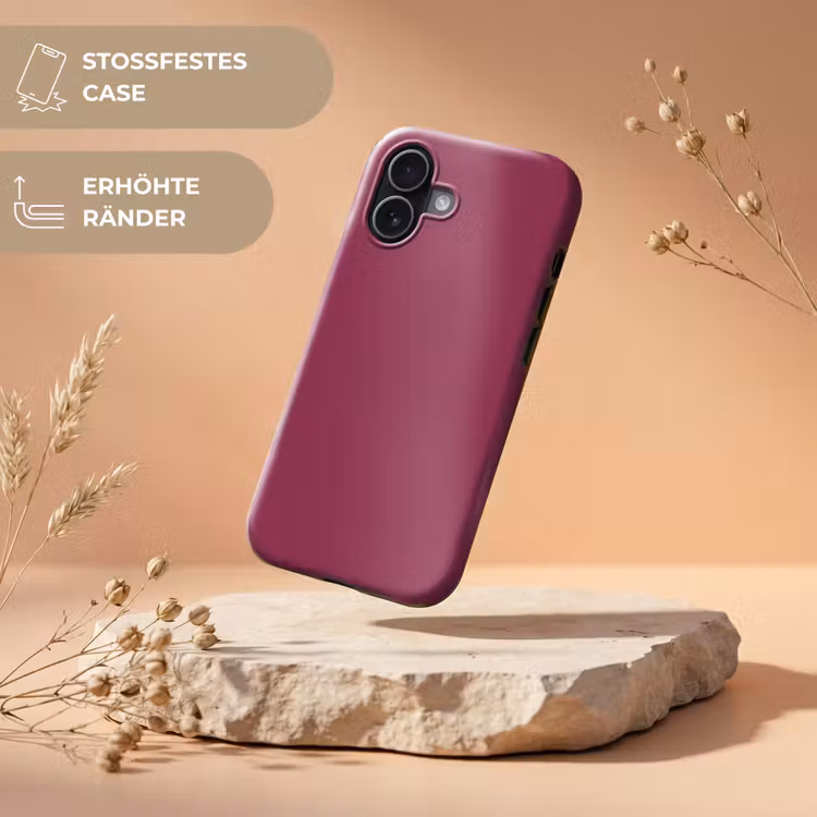 Deep - Rasberry - Rood Toughcase MagSafe Apple iPhone 17 klein 1017 -USP_RandenV_DE