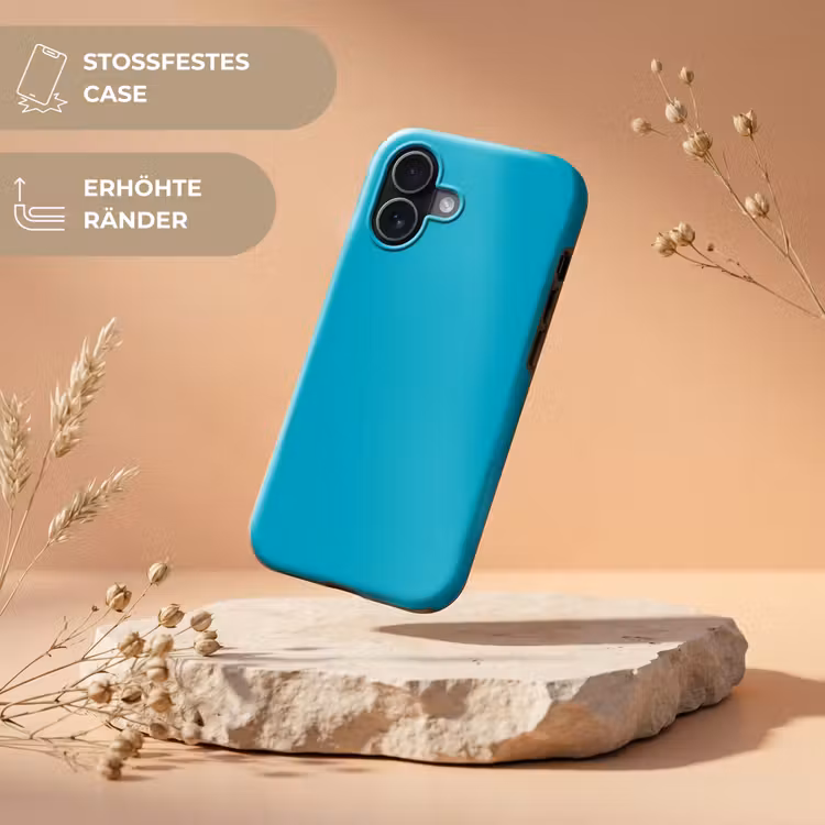Deep - Turquoise - Turkoois Toughcase MagSafe Apple iPhone 17 klein 1017 -USP_RandenV_DE