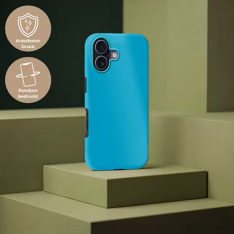 Deep - Turquoise - Turkoois Toughcase MagSafe Apple iPhone 17 klein 1017 -USP_PrintM_DE