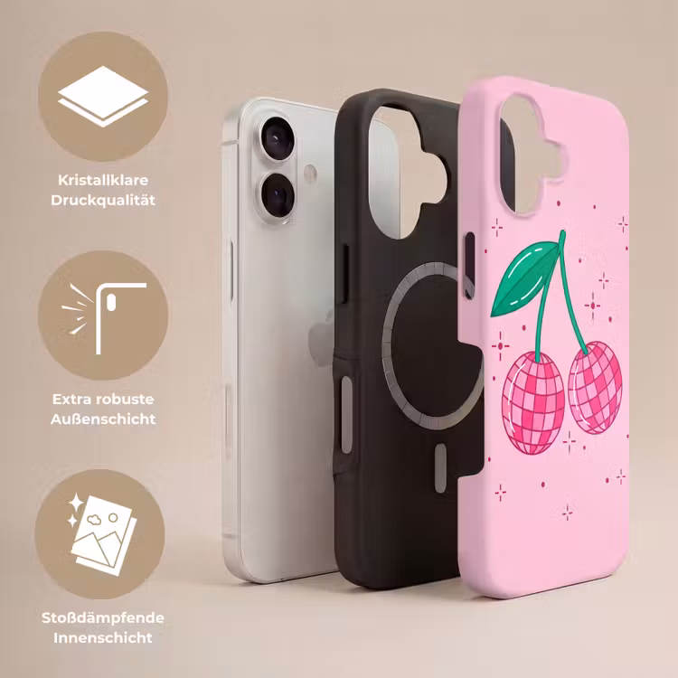 Decoratie - Disco-bal - Feest - Roze Toughcase MagSafe Apple iPhone 17 klein -USP_Lagen_DE