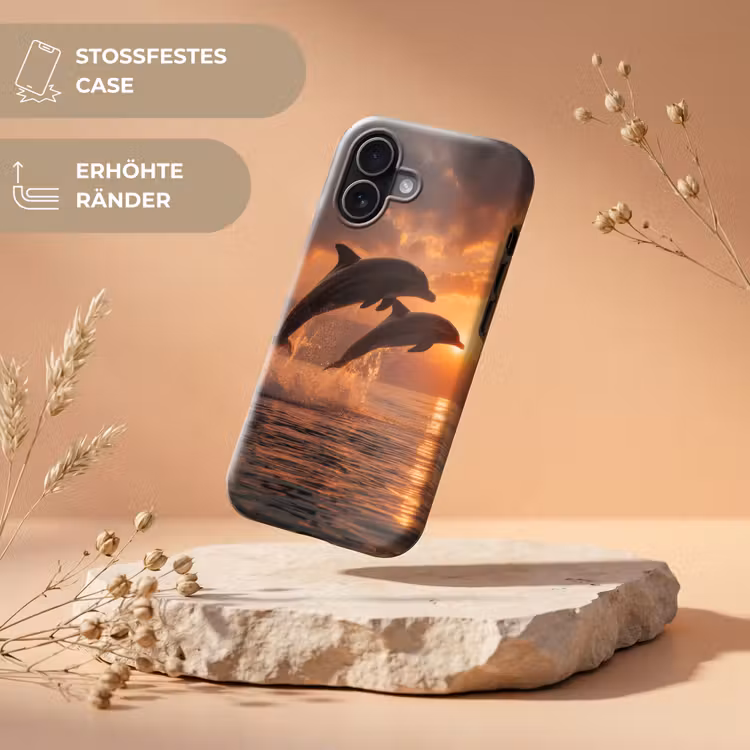 Dolfijnen - Zee - Realistisch Toughcase MagSafe Apple iPhone 17 klein -USP_RandenV_DE