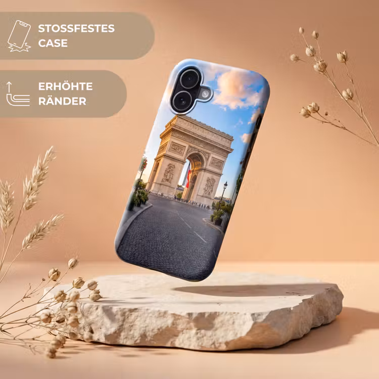 Monument - Parijs - Zonsondergang - Architectuur - Goud Toughcase MagSafe Apple iPhone 17 klein -USP_RandenV_DE
