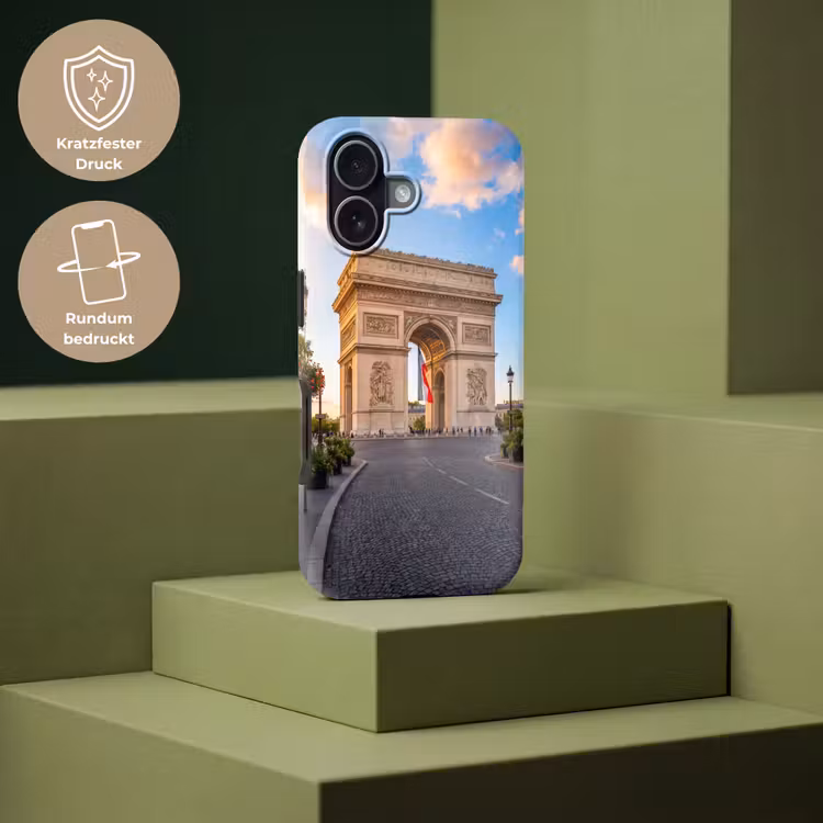 Monument - Parijs - Zonsondergang - Architectuur - Goud Toughcase MagSafe Apple iPhone 17 klein -USP_PrintM_DE