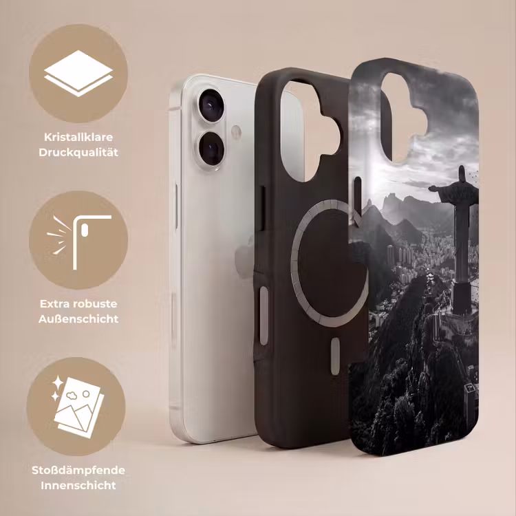 Monument - Stadsgezicht - Landschap - Zwart-wit Toughcase MagSafe Apple iPhone 17 klein -USP_Lagen_DE