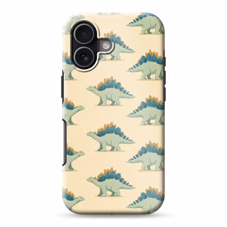 Dino - Patroon - Groen Toughcase MagSafe Apple iPhone 17 klein 1017 -3d