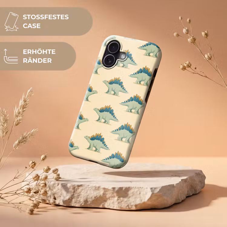 Dino - Patroon - Groen Toughcase MagSafe Apple iPhone 17 klein 1017 -USP_RandenV_DE