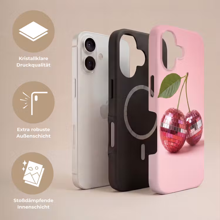 Disco - Kersen - Roze Toughcase MagSafe Apple iPhone 17 klein -USP_Lagen_DE