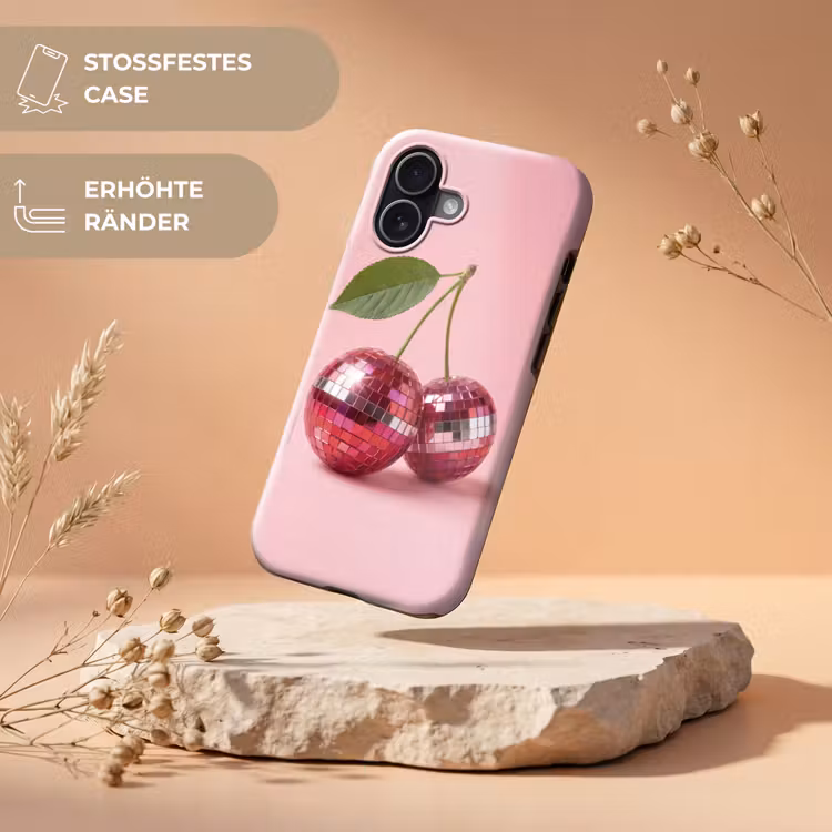 Disco - Kersen - Roze Toughcase MagSafe Apple iPhone 17 klein -USP_RandenV_DE