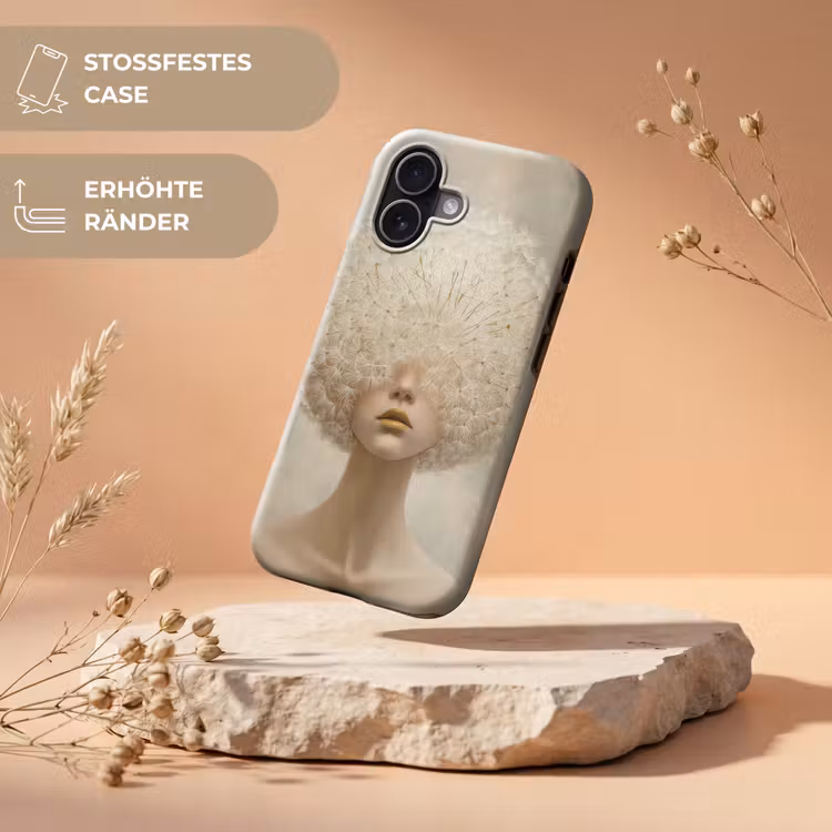 Dromerig - Beige - Paardenbloemzaadjes Toughcase MagSafe Apple iPhone 17 klein -USP_RandenV_DE