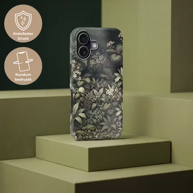 Jungle - Bladeren - Botanisch - Groen Toughcase MagSafe Apple iPhone 17 klein -USP_PrintM_DE