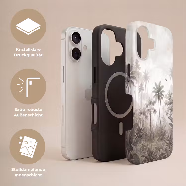 Jungle - Palmbomen - Natuur Toughcase MagSafe Apple iPhone 17 klein -USP_Lagen_DE