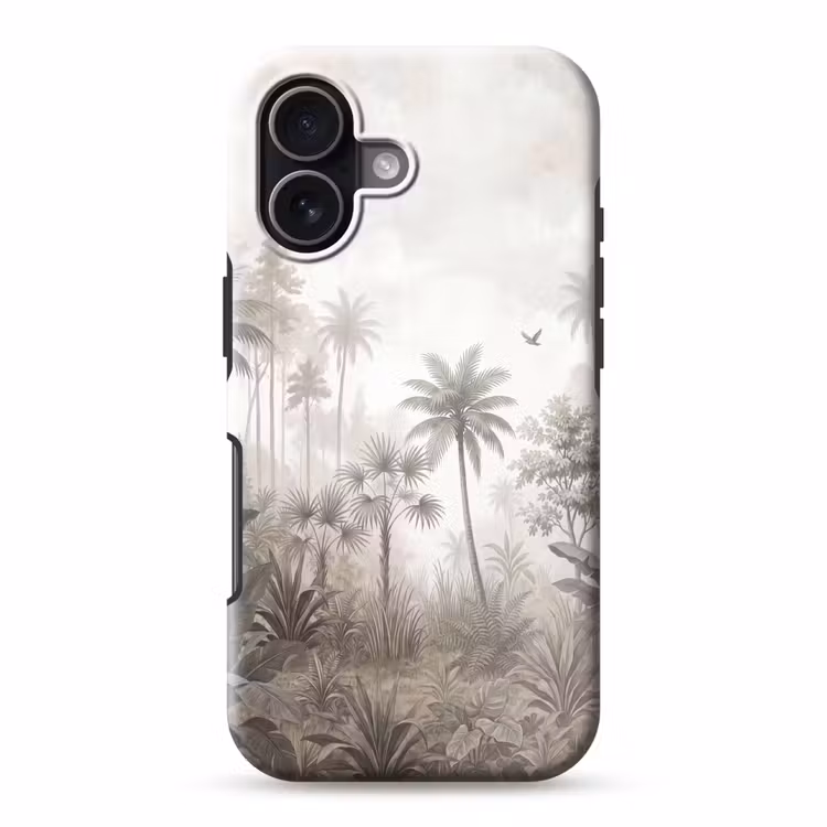 Jungle - Palmbomen - Natuur Toughcase MagSafe Apple iPhone 17 klein -3d