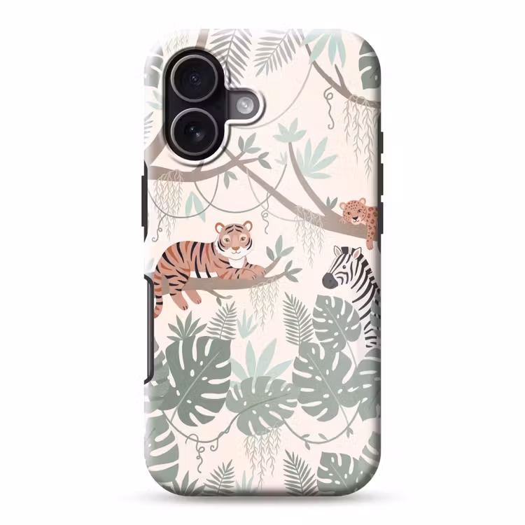 Jungle - Rustiek - Pastel Toughcase MagSafe Apple iPhone 17 klein -3d