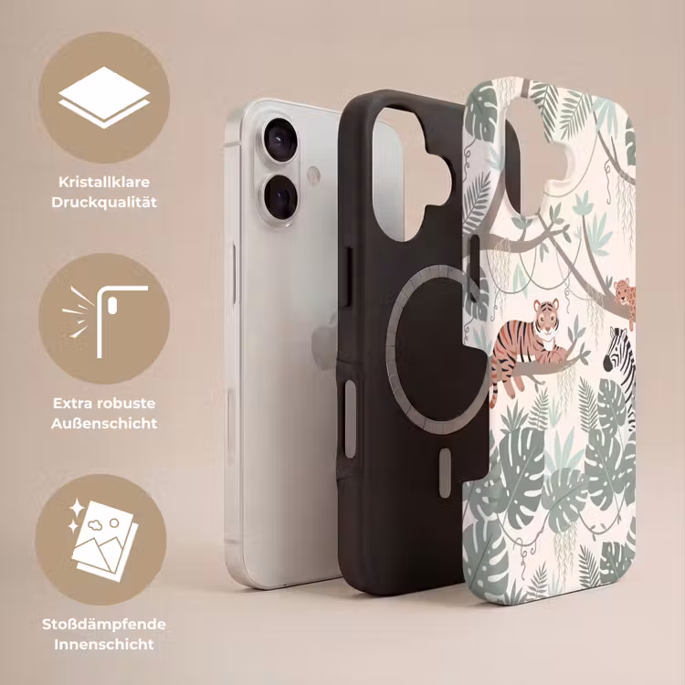 Jungle - Rustiek - Pastel Toughcase MagSafe Apple iPhone 17 klein -USP_Lagen_DE