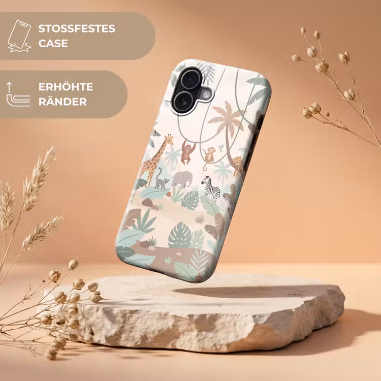 Jungle - Dieren - Groen Toughcase MagSafe Apple iPhone 17 klein -USP_RandenV_DE