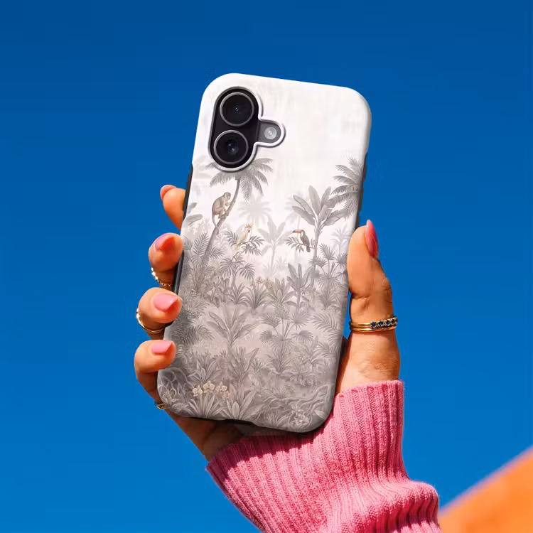 Jungle - Dieren - Palmbomen Toughcase MagSafe Apple iPhone 17 klein -Sfeer1V