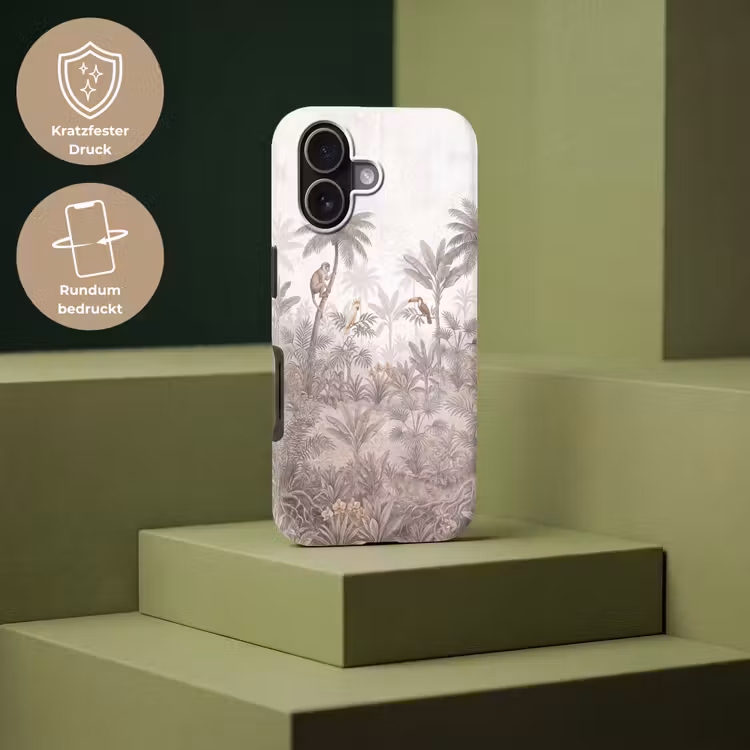 Jungle - Dieren - Palmbomen Toughcase MagSafe Apple iPhone 17 klein -USP_PrintM_DE