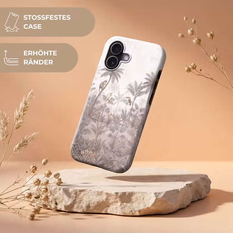 Jungle - Dieren - Palmbomen Toughcase MagSafe Apple iPhone 17 klein -USP_RandenV_DE
