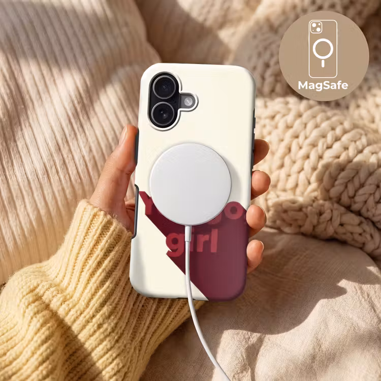 you go girl - 3D - Rood Toughcase MagSafe Apple iPhone 17 klein -USP_MagsafeV
