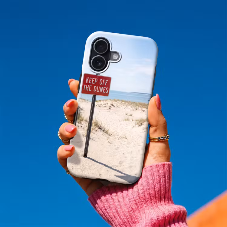 Duin - Bord - Kust - Landschap - Rood Toughcase MagSafe Apple iPhone 17 klein -Sfeer1V