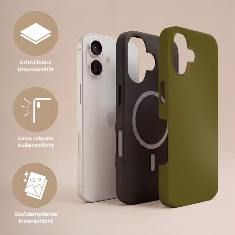Dark - Olive - Groen Toughcase MagSafe Apple iPhone 17 klein 1017 -USP_Lagen_DE