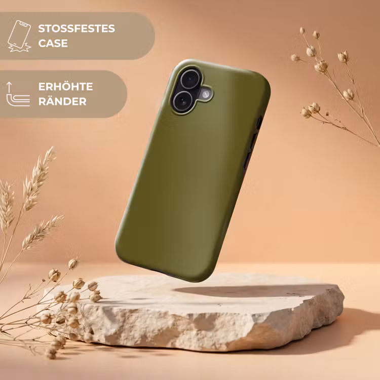 Dark - Olive - Groen Toughcase MagSafe Apple iPhone 17 klein 1017 -USP_RandenV_DE