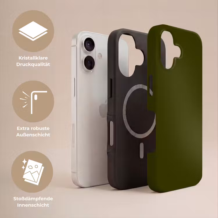 Dark - Olive - Groen Toughcase MagSafe Apple iPhone 17 klein 1017 -USP_Lagen_DE