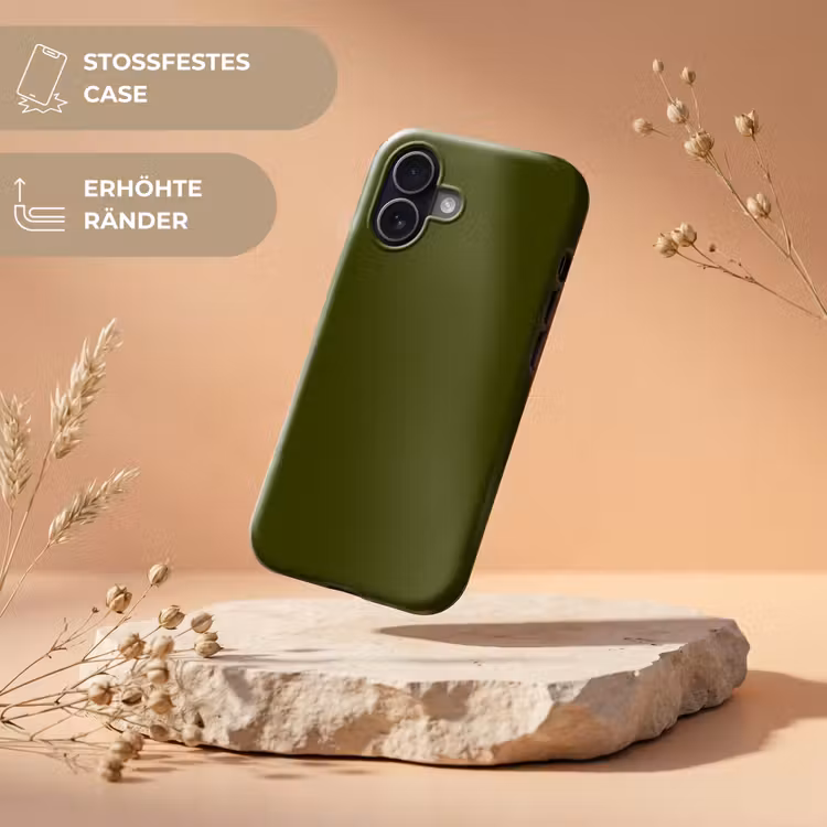 Dark - Olive - Groen Toughcase MagSafe Apple iPhone 17 klein 1017 -USP_RandenV_DE