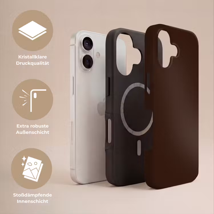 Dark - Chocolate - Bruin Toughcase MagSafe Apple iPhone 17 klein 1017 -USP_Lagen_DE