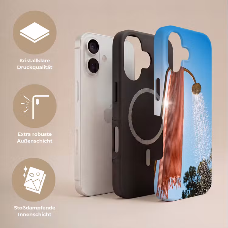 Douche - Water - Zomer - Blauw Toughcase MagSafe Apple iPhone 17 klein -USP_Lagen_DE
