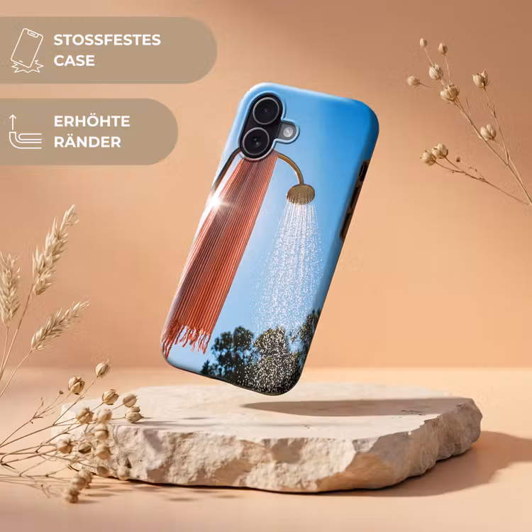 Douche - Water - Zomer - Blauw Toughcase MagSafe Apple iPhone 17 klein -USP_RandenV_DE