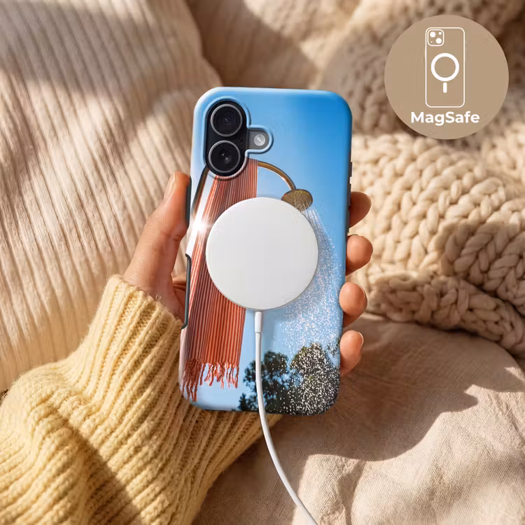 Douche - Water - Zomer - Blauw Toughcase MagSafe Apple iPhone 17 klein -USP_MagsafeV