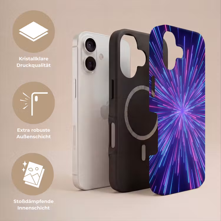 Dynamisch - Ruimte - Kleurrijk Toughcase MagSafe Apple iPhone 17 klein -USP_Lagen_DE