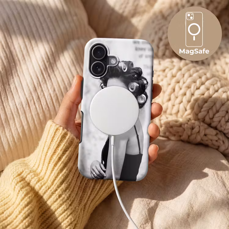 Edgy - Vrouw - Zwart - Wit Toughcase MagSafe Apple iPhone 17 klein -USP_MagsafeV