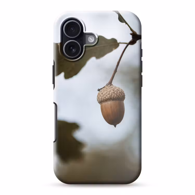 Eikel - Eikenblad - Bos - Herfst - Natuur Toughcase MagSafe Apple iPhone 17 klein -3d
